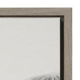 Sylvie Hey Dude Highland Cow Crop Framed Canvas by The Creative Bunch