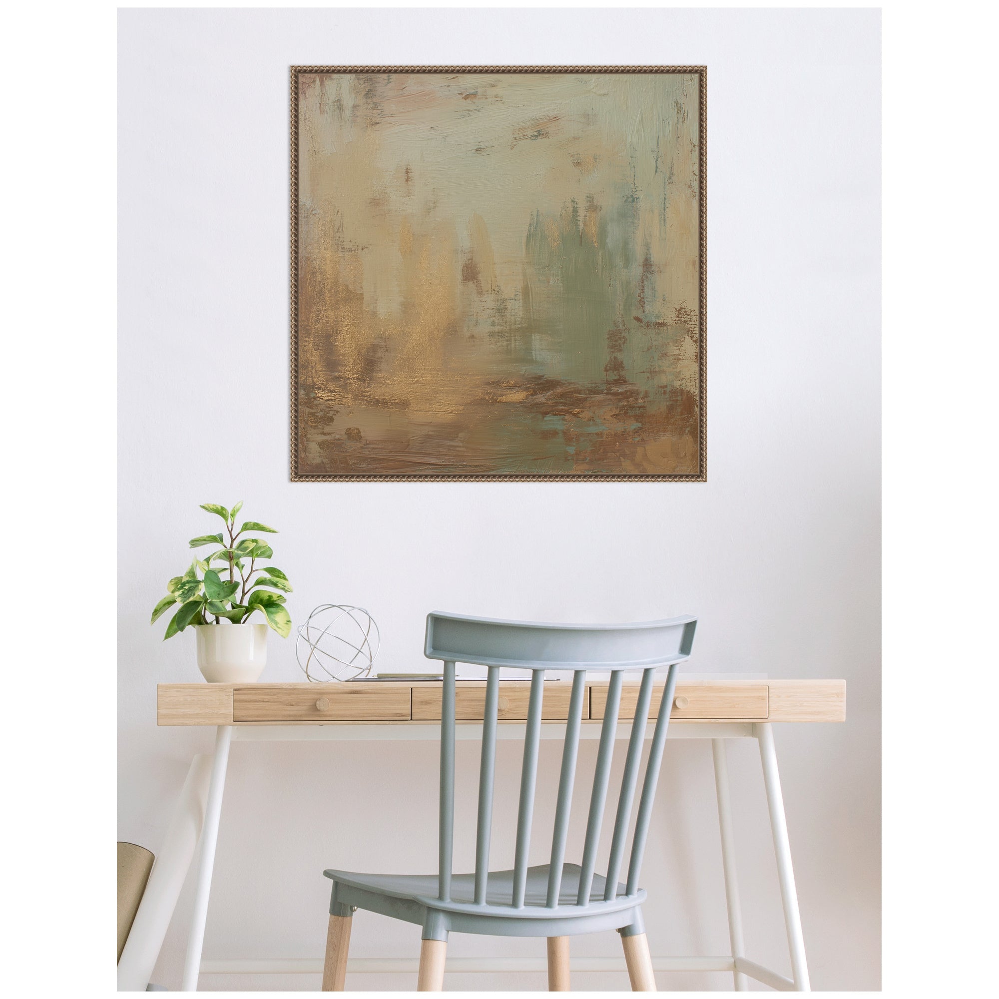 Sage Horizon No.
4 by Amy Lighthall Framed Canvas Wall Art Print