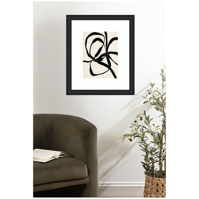 Framed Art Black Twist 1 by Alicia Bock