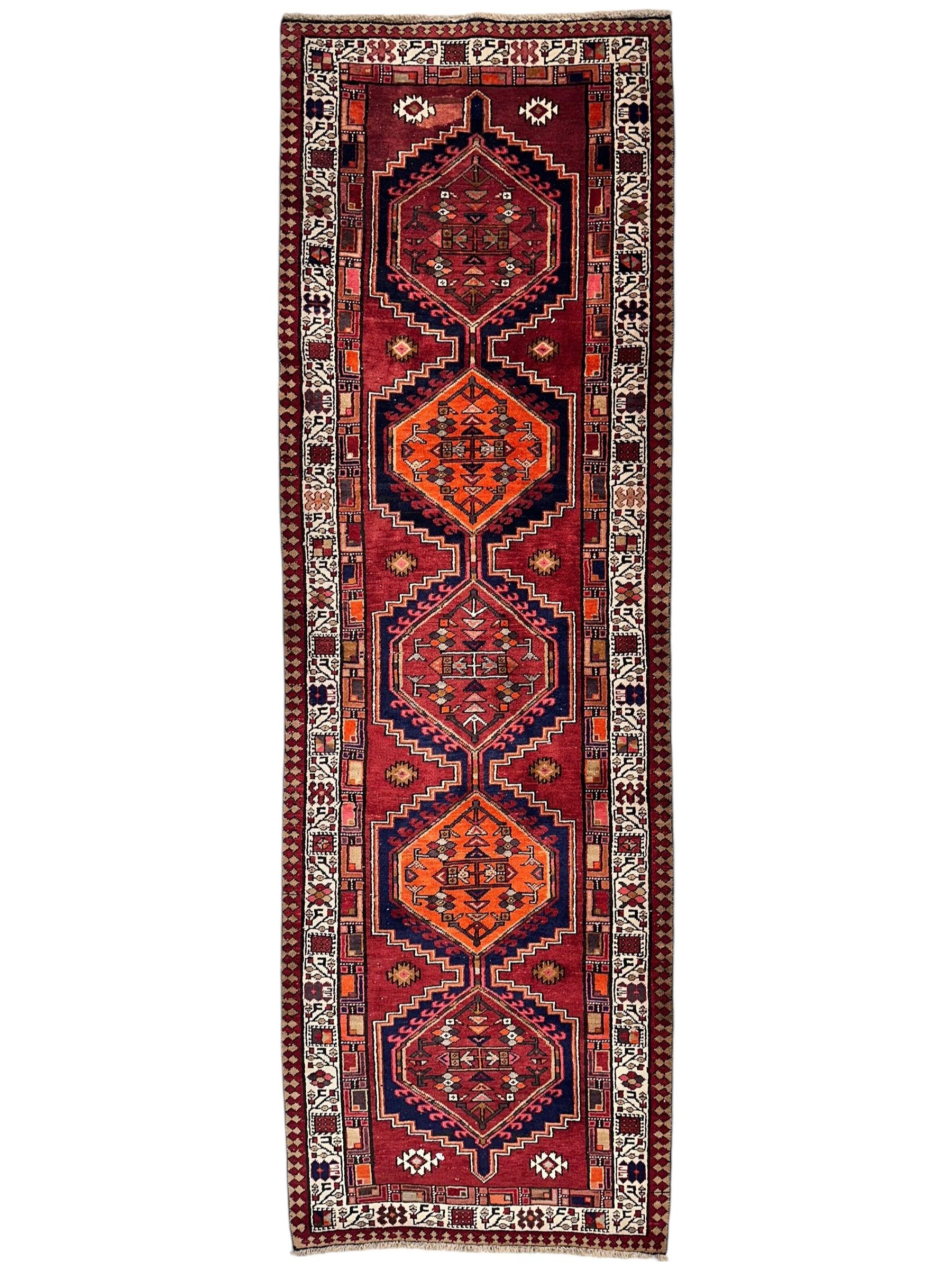 Vintage Persian Sarab Wool Runner Rug 3’4 x 10’7” by Rugistan - main product image for Resin Society