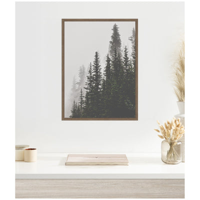 Sylvie Framed Canvas Tree Top Mountains by Alicia Abla