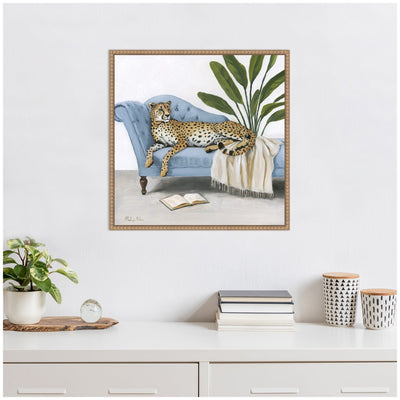 La Dulce Vida Cheetah by Mackenzie Nelson Framed Canvas Wall Art Print