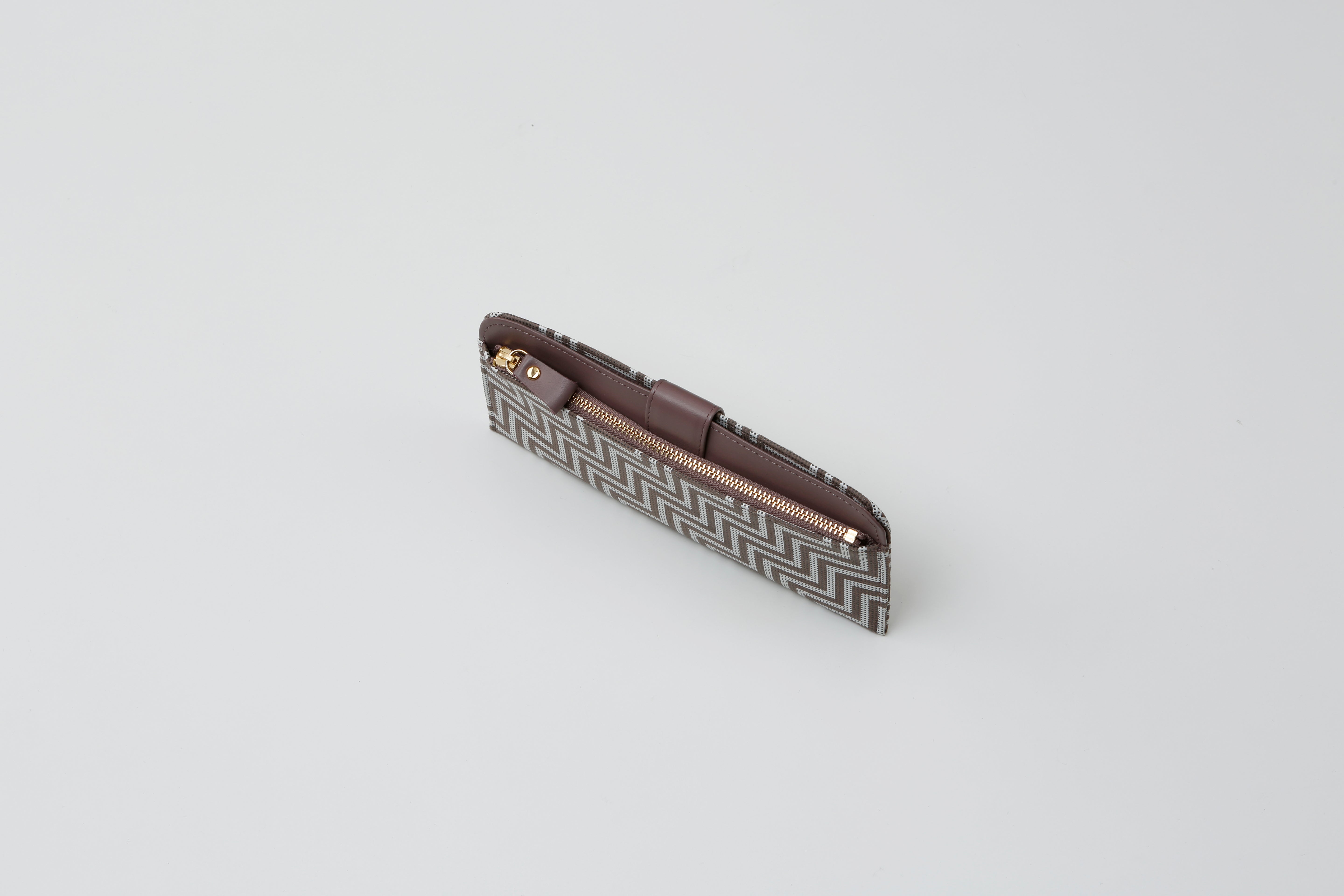 Slim Zipped Long Wallet - New Grecian