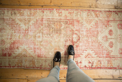2.5x11 Vintage Distressed Oushak Rug Runner by Old New House® - product image 2 for Resin Society