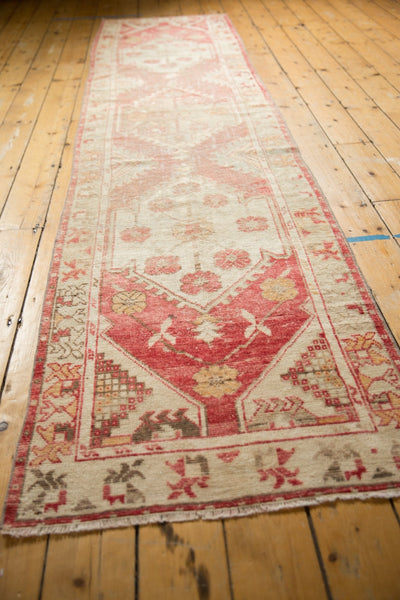 2.5x11 Vintage Distressed Oushak Rug Runner by Old New House® - product image 7 for Resin Society