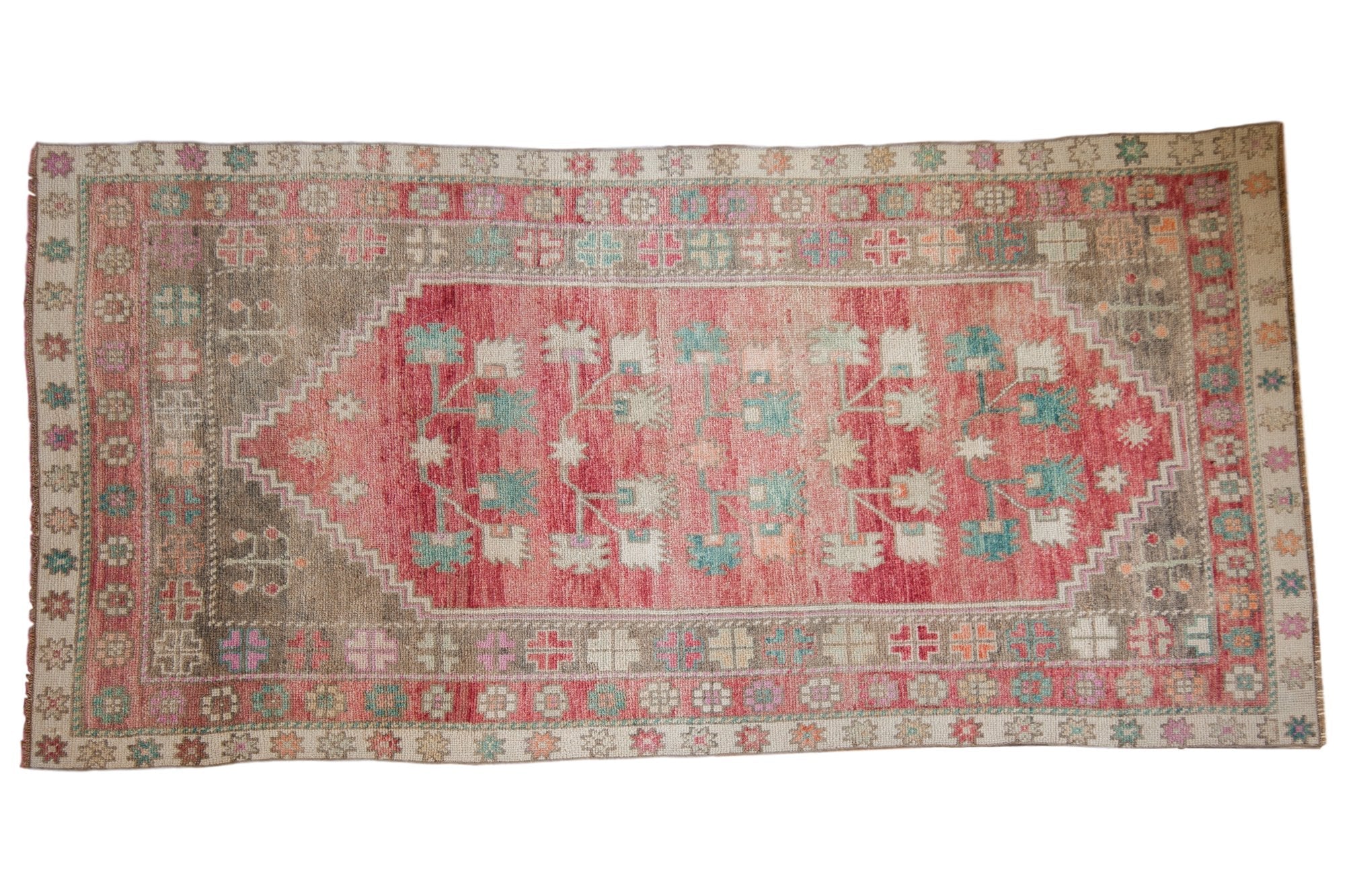 4.5x9.5 Vintage Distressed Oushak Rug Runner by Old New House® - main product image for Resin Society