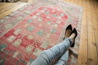 4.5x9.5 Vintage Distressed Oushak Rug Runner by Old New House® - product image 2 for Resin Society