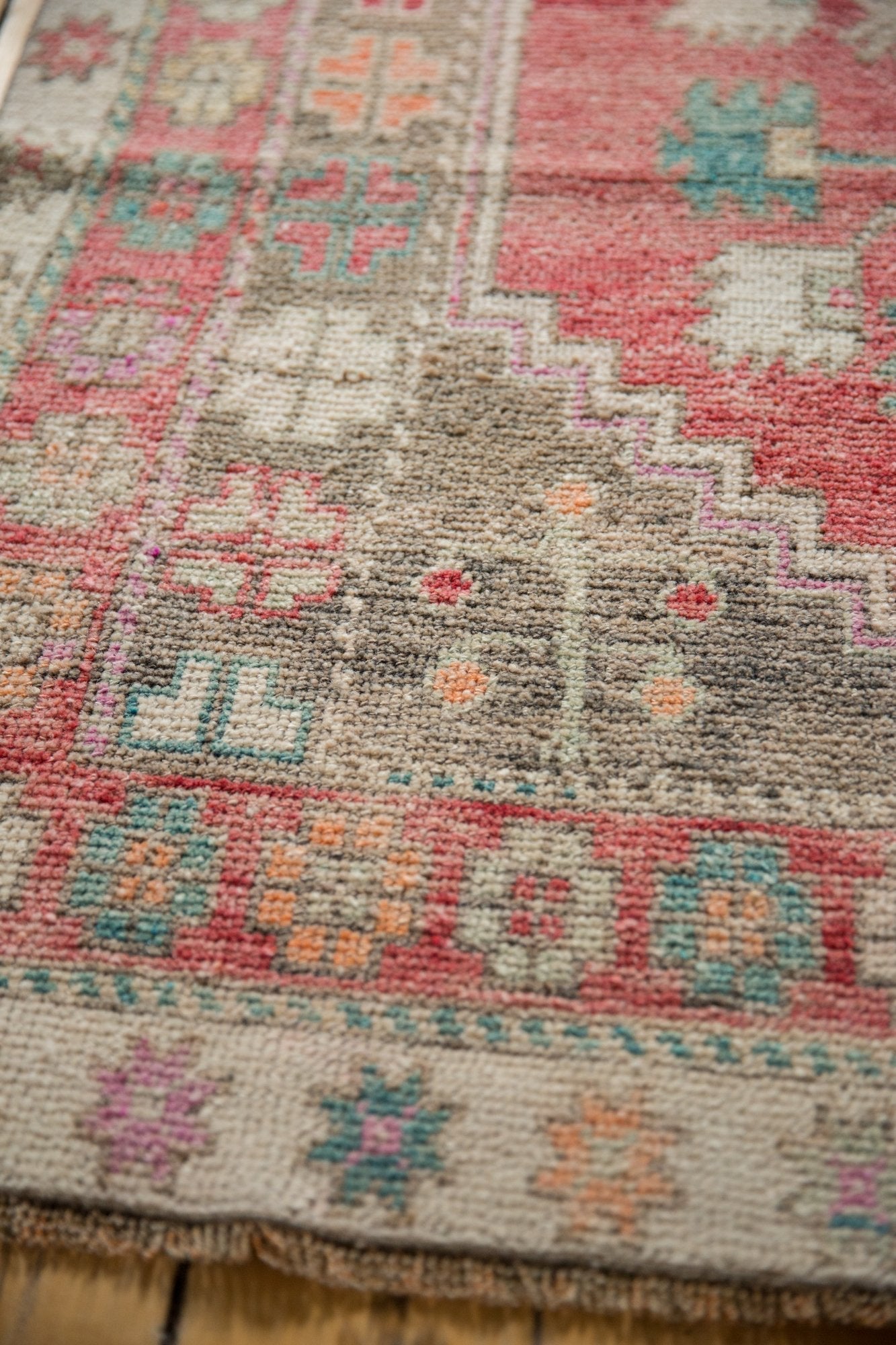 4.5x9.5 Vintage Distressed Oushak Rug Runner by Old New House® - product image 6 for Resin Society