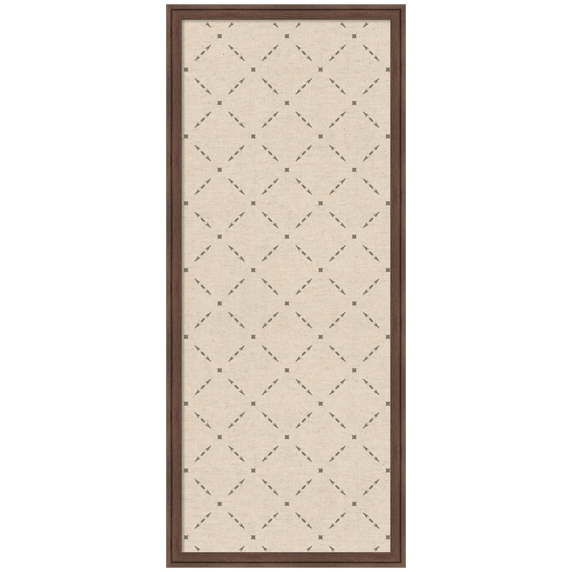 Pinboard Green Lattice Print