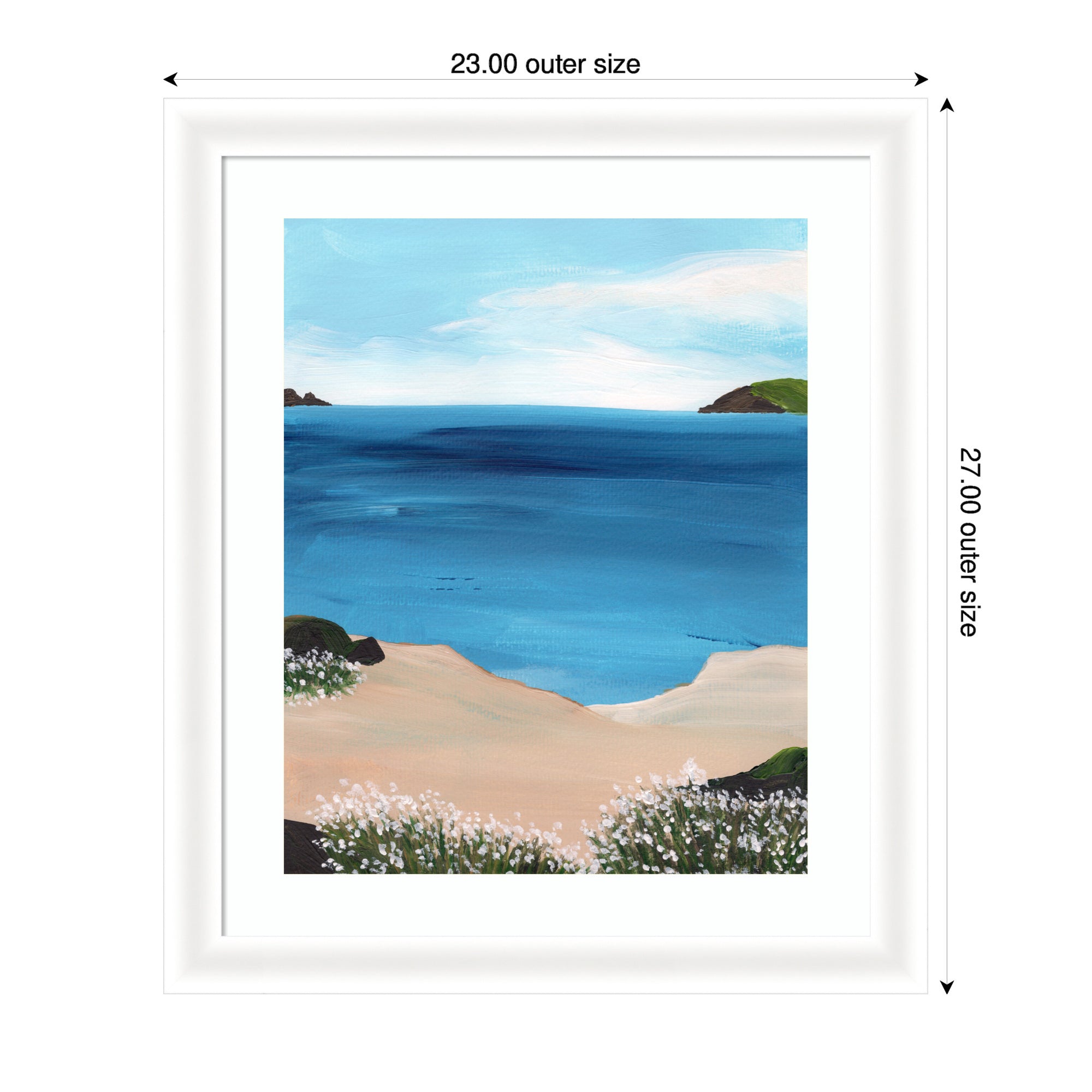 Framed Art Midday at Sea by Nikita Jariwala