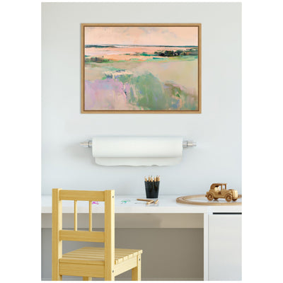 Sylvie Pastel Horizon III Framed Canvas by Amy Lighthall