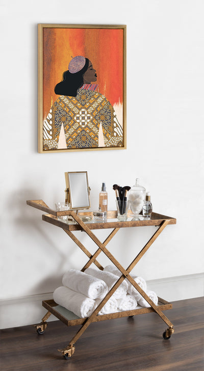 Sylvie Girlie Girl Framed Canvas by kateandlaurel - product image 12 for Resin Society