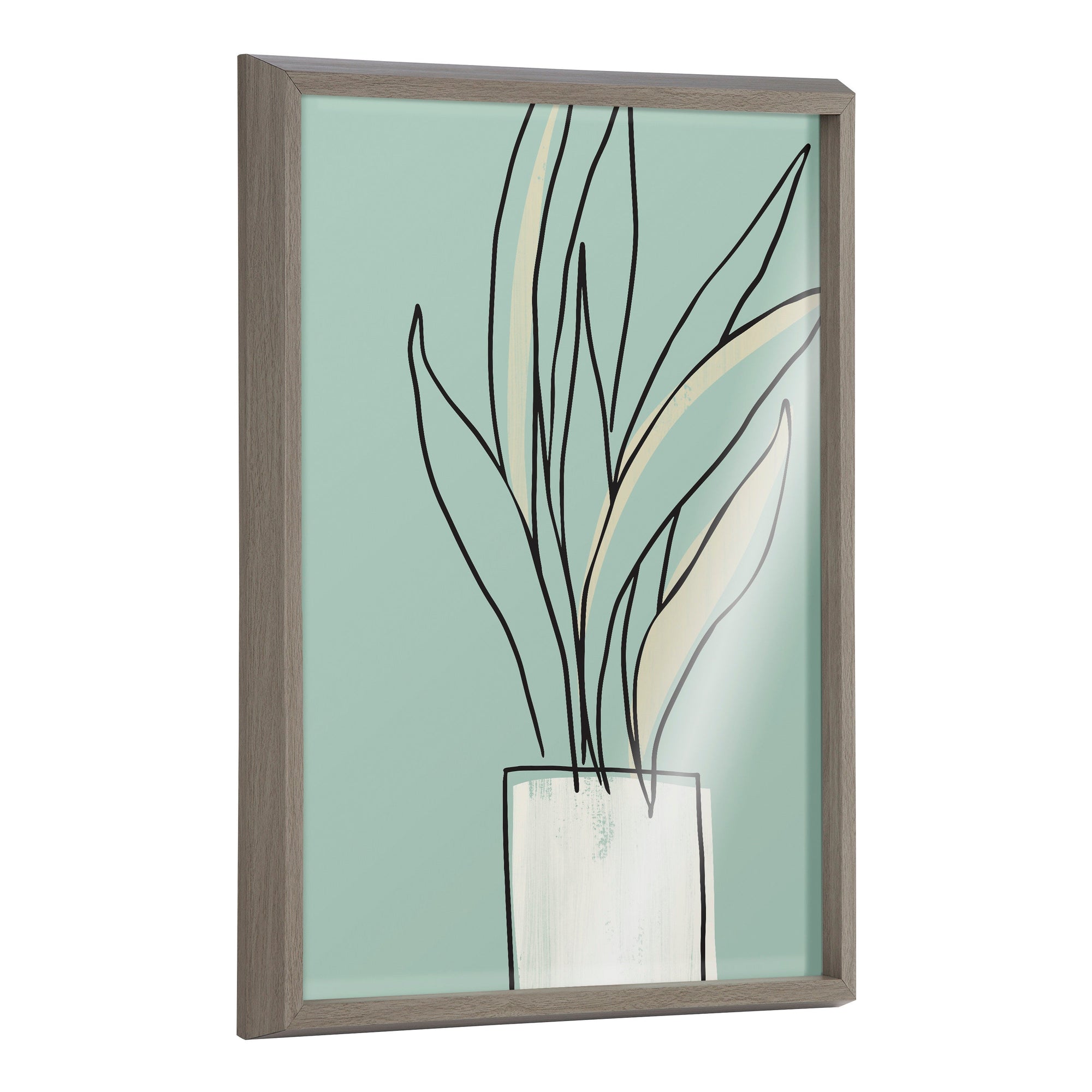 Blake Serene Growth Framed Printed Glass by Elizabeth Silver by kateandlaurel - main product image for Resin Society