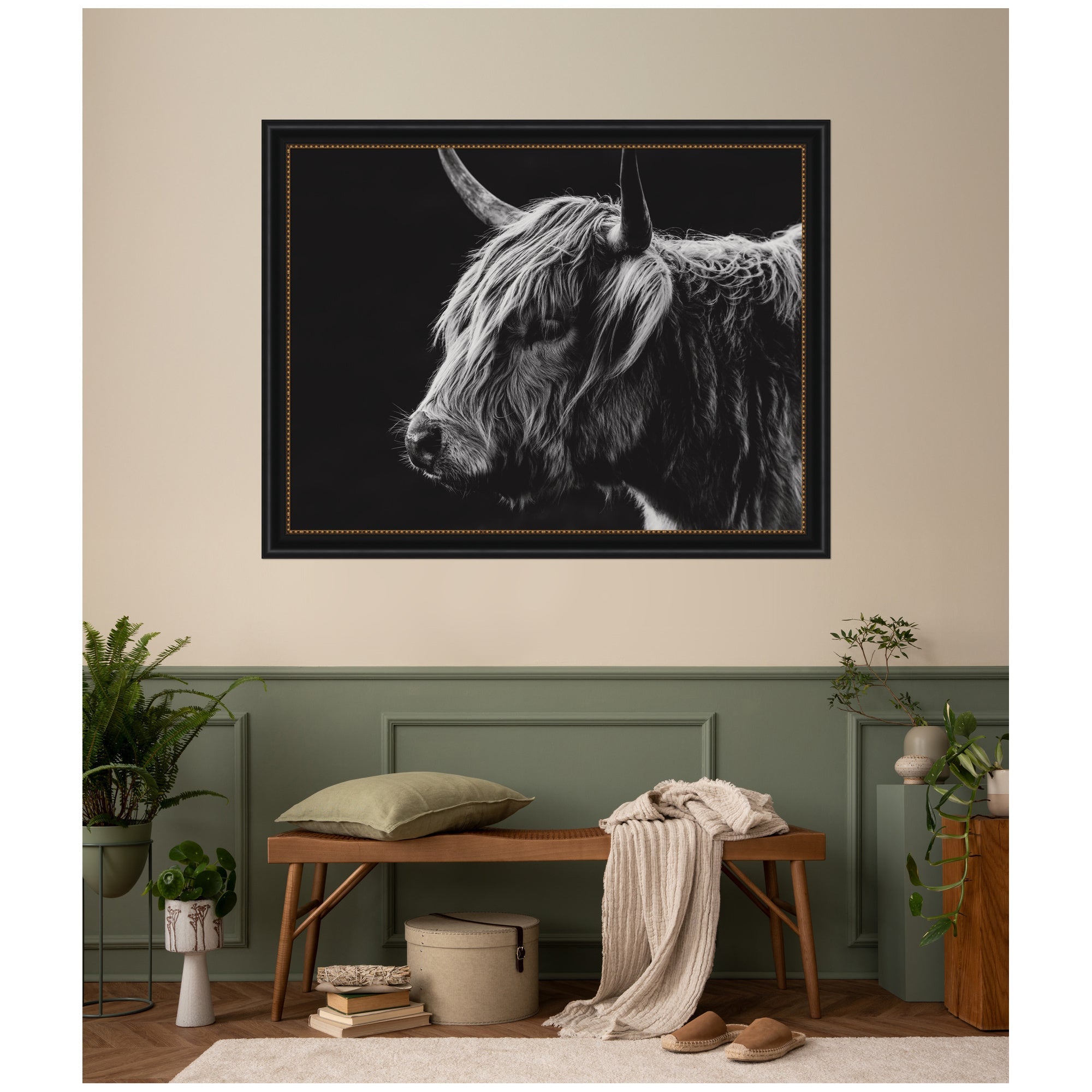 Scottish Highland by Crystal Lynn Collins Framed Wall Art Print