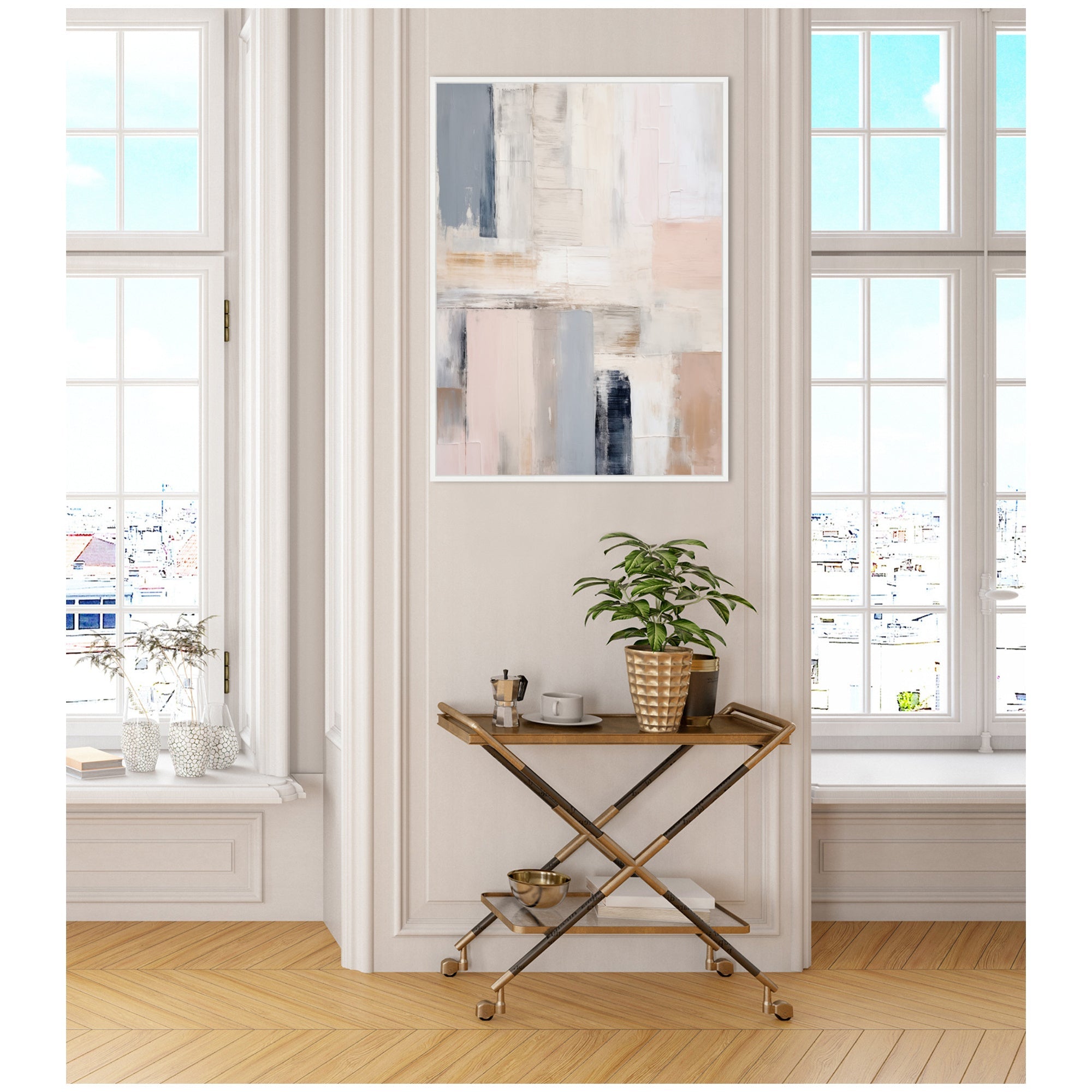 Sylvie Rustic Melody Framed Canvas by Amy Lighthall
