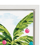 Sylvie Holiday Flamingo Framed Canvas by kateandlaurel - product image 3 for Resin Society