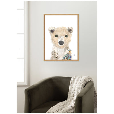 Polar Bear by Madeline Jeppesen Framed Canvas Wall Art Print