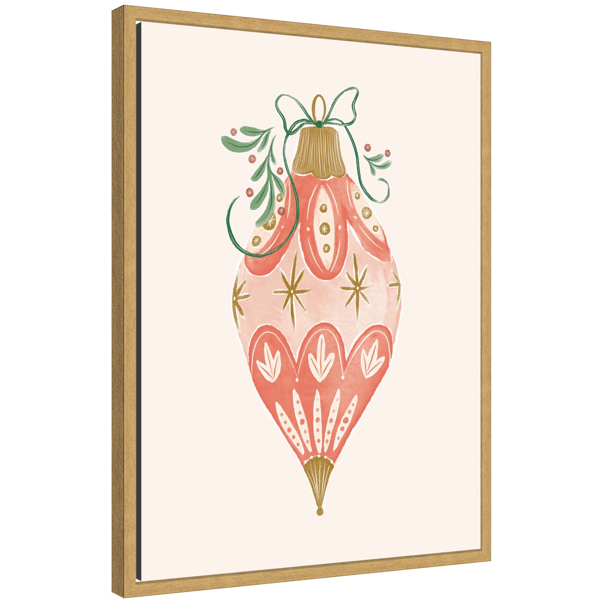 Sylvie Framed Canvas Holiday Ornament Collection 1