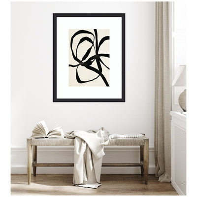Framed Art Black Twist 1 by Alicia Bock