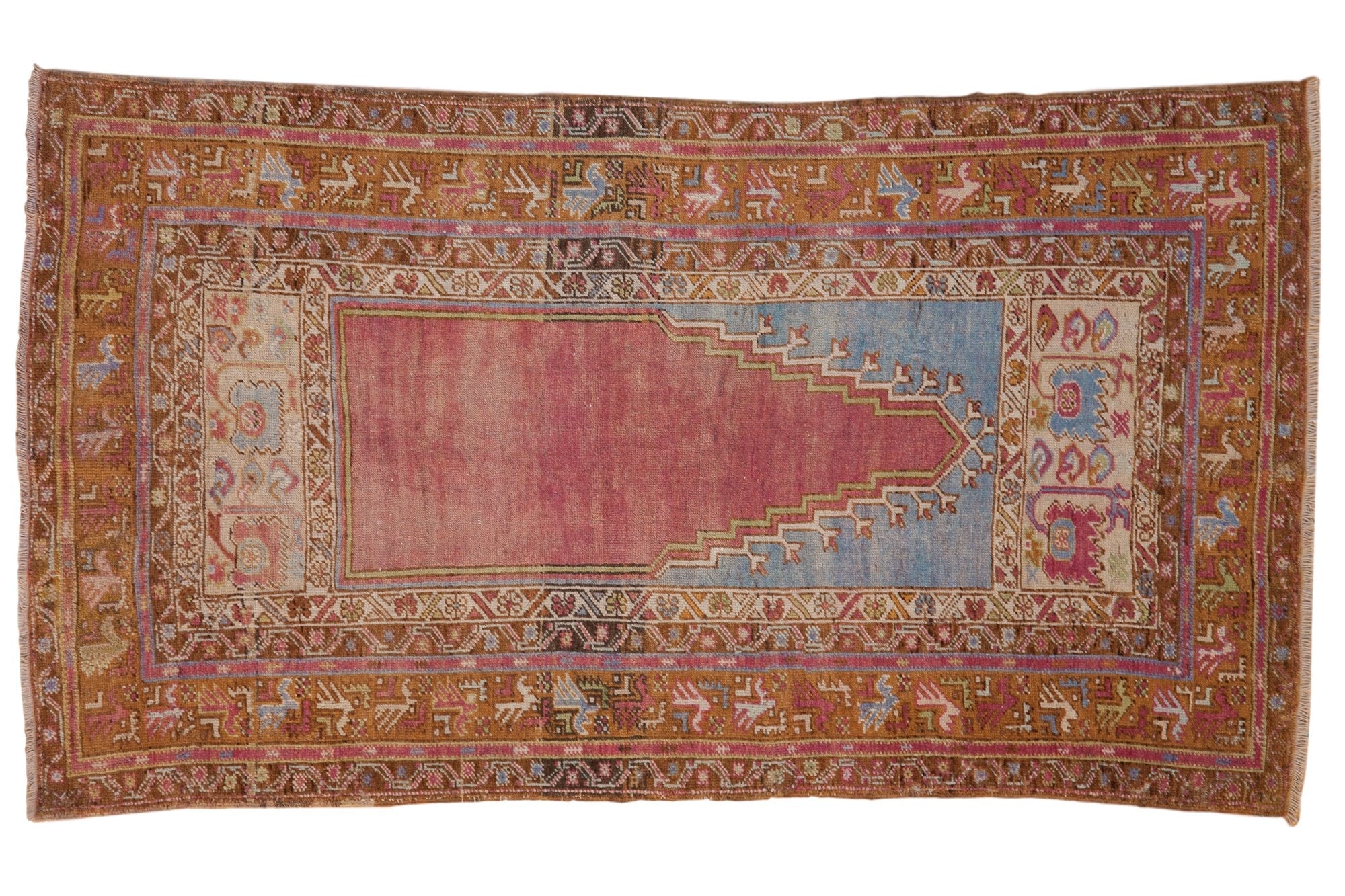 3.5x6 Vintage Distressed Oushak Rug by Old New House® - main product image for Resin Society
