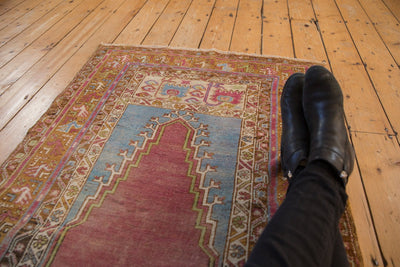 3.5x6 Vintage Distressed Oushak Rug by Old New House® - product image 3 for Resin Society