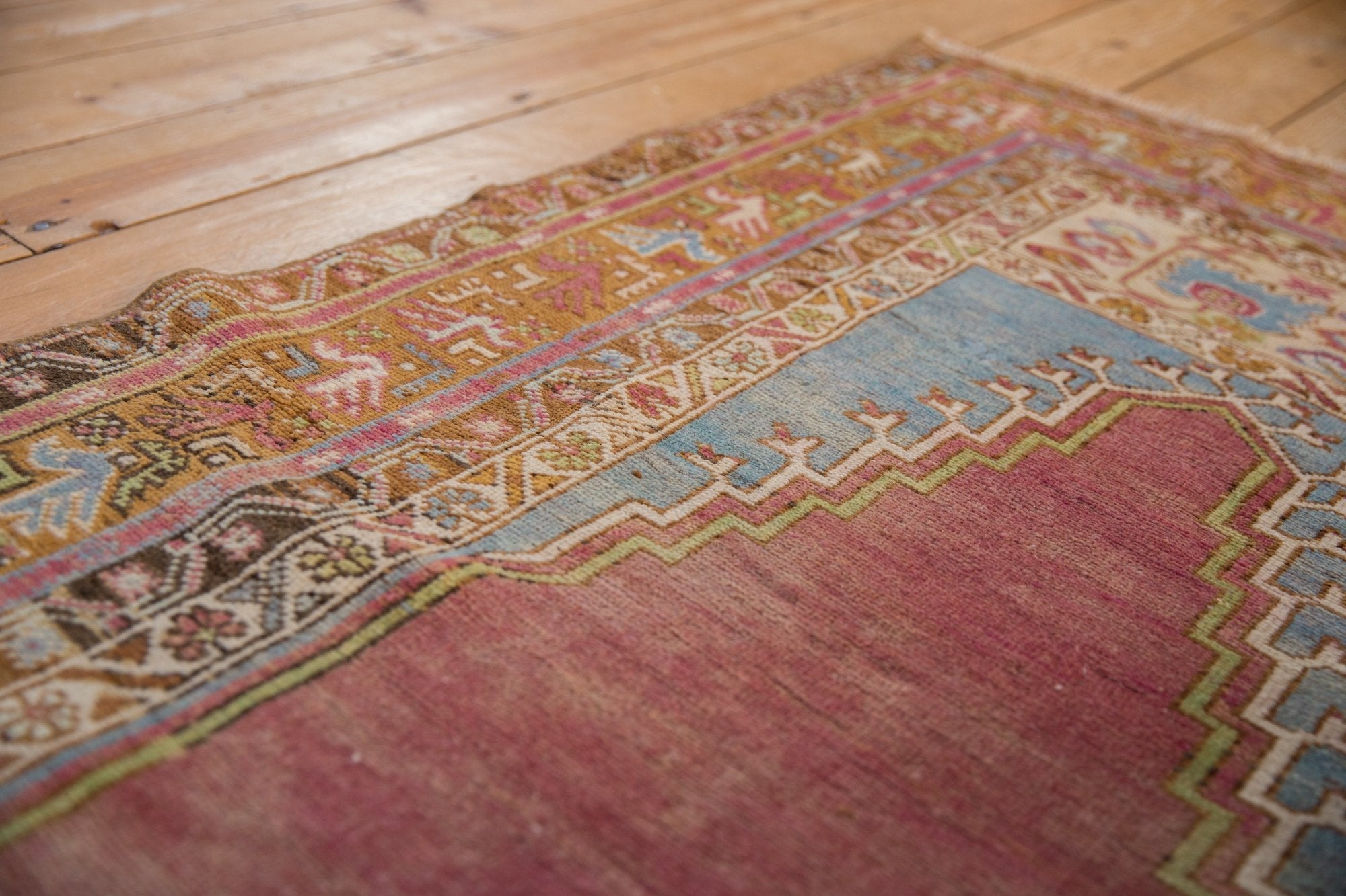 3.5x6 Vintage Distressed Oushak Rug by Old New House® - product image 4 for Resin Society