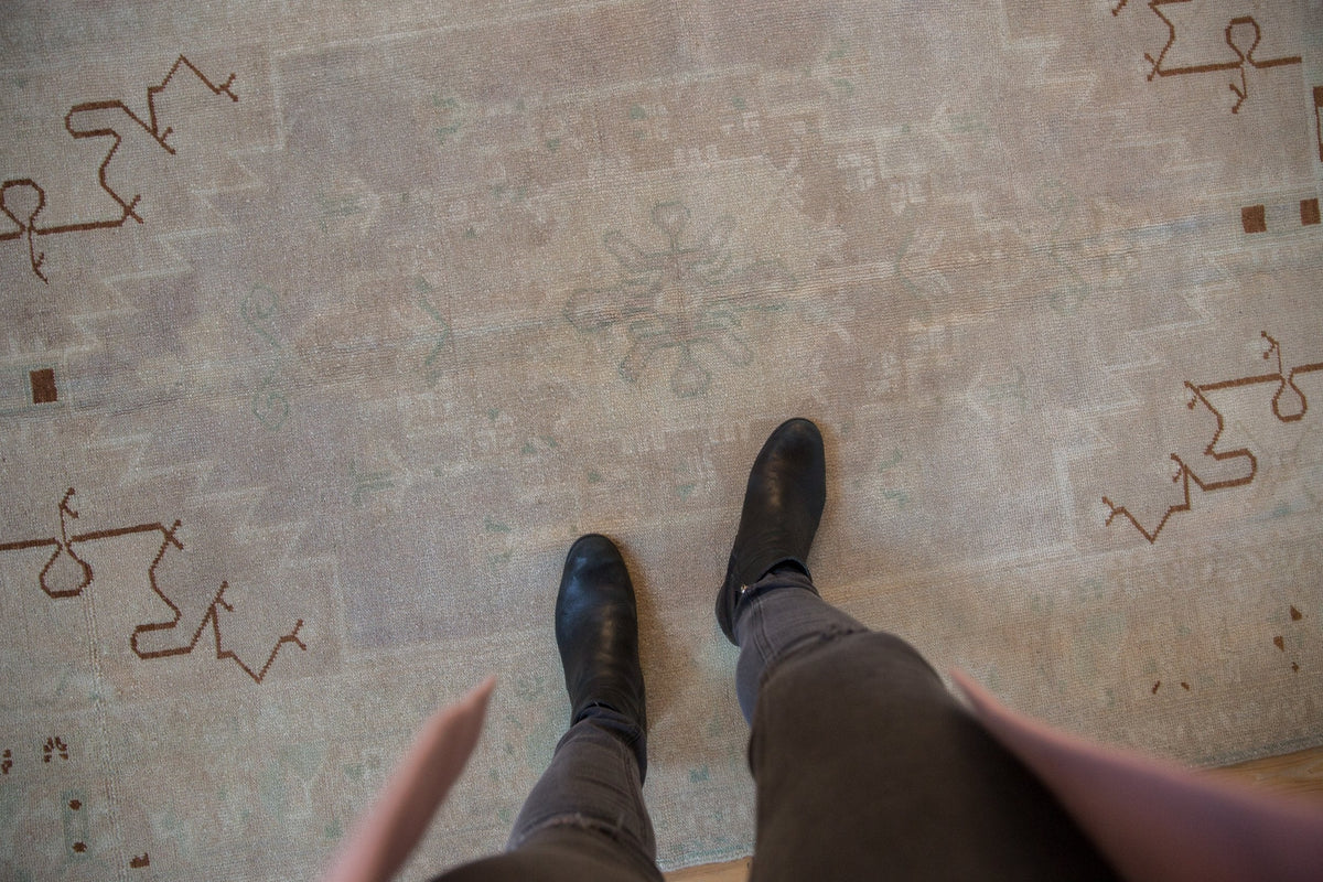 4.5x8 Vintage Distressed Oushak Rug by Old New House® - product image 2 for Resin Society