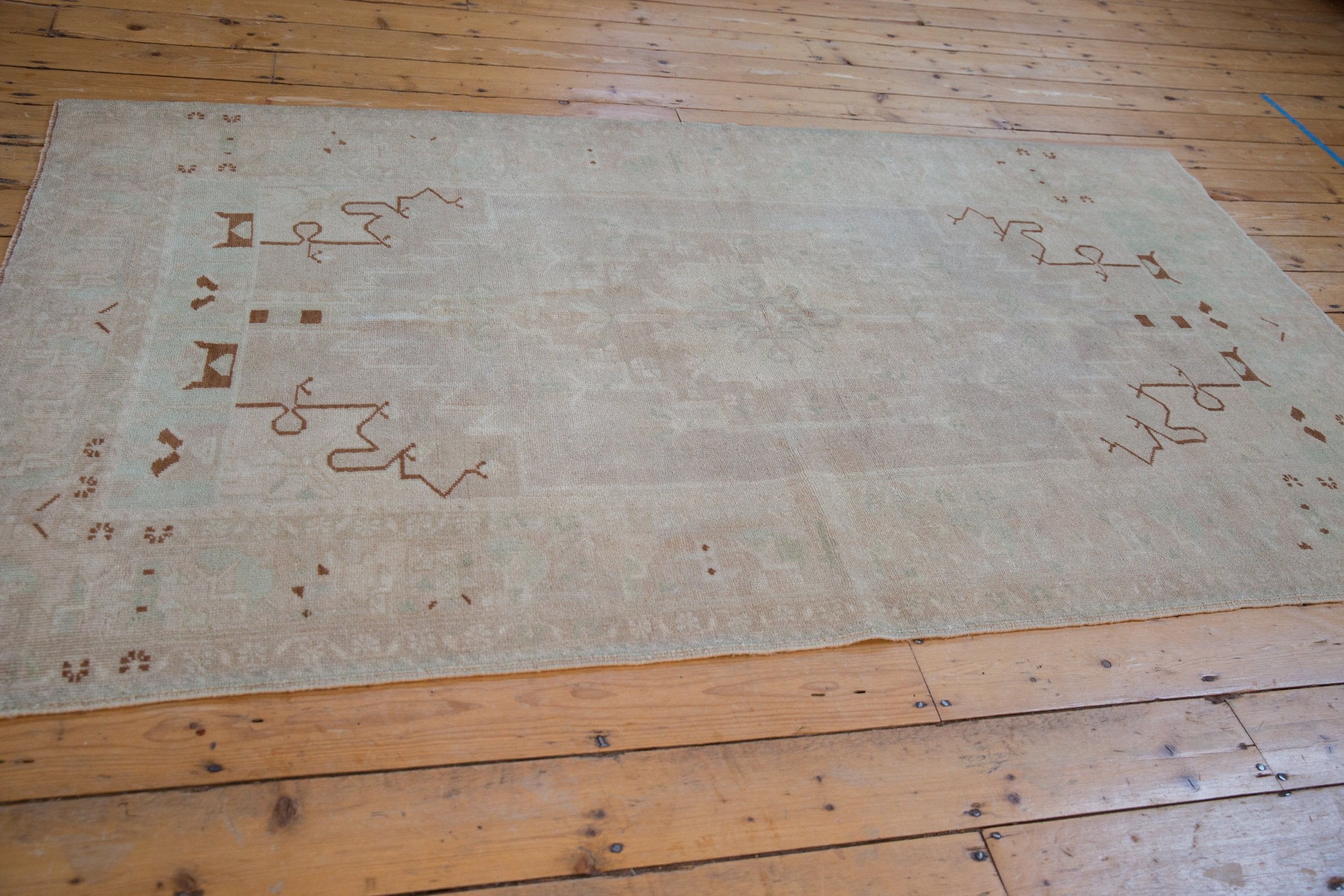 4.5x8 Vintage Distressed Oushak Rug by Old New House® - product image 5 for Resin Society