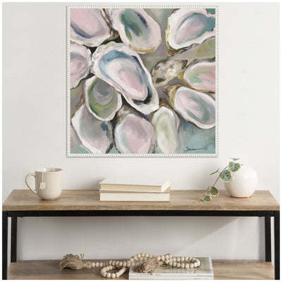 Sylvie Oyster Roast Framed Canvas by Mary Sparrow