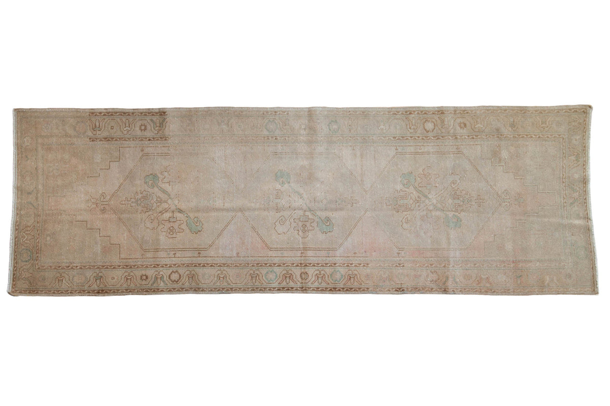 3.5x10.5 Vintage Distressed Oushak Rug Runner by Old New House® - main product image for Resin Society