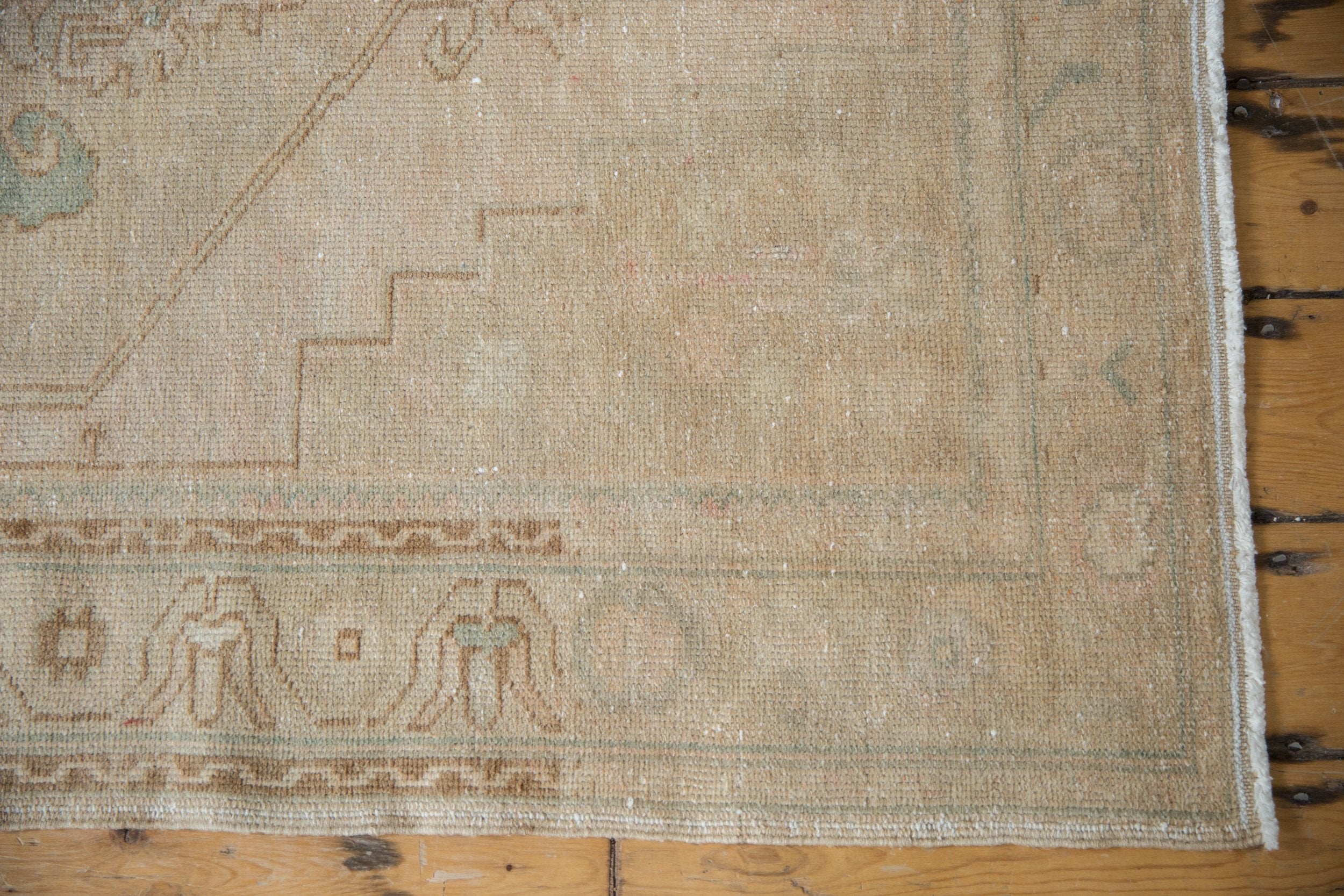 3.5x10.5 Vintage Distressed Oushak Rug Runner by Old New House® - product image 3 for Resin Society