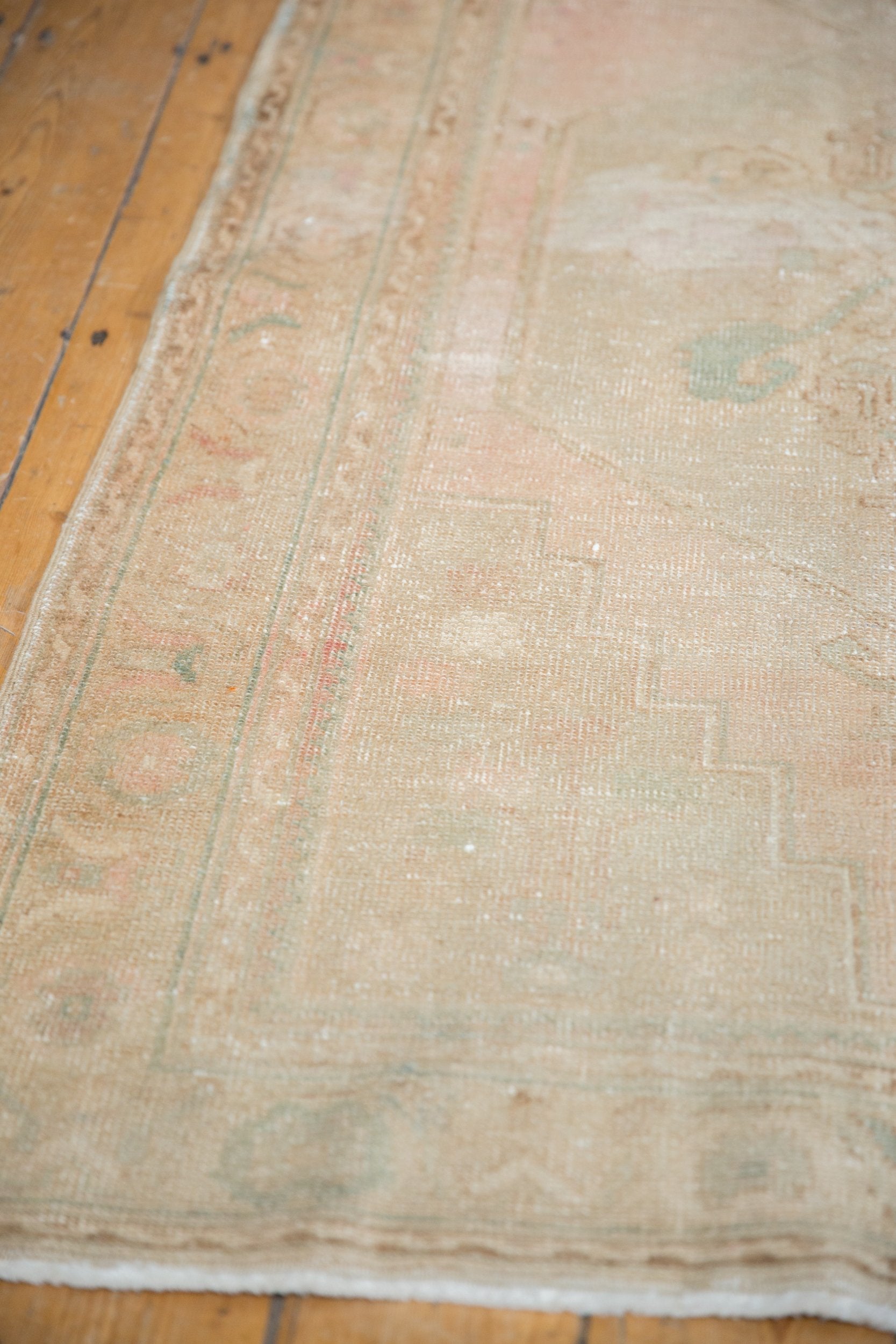 3.5x10.5 Vintage Distressed Oushak Rug Runner by Old New House® - product image 5 for Resin Society