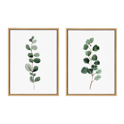 Sylvie Eucalyptus Framed Canvas Set by kateandlaurel - product image 17 for Resin Society