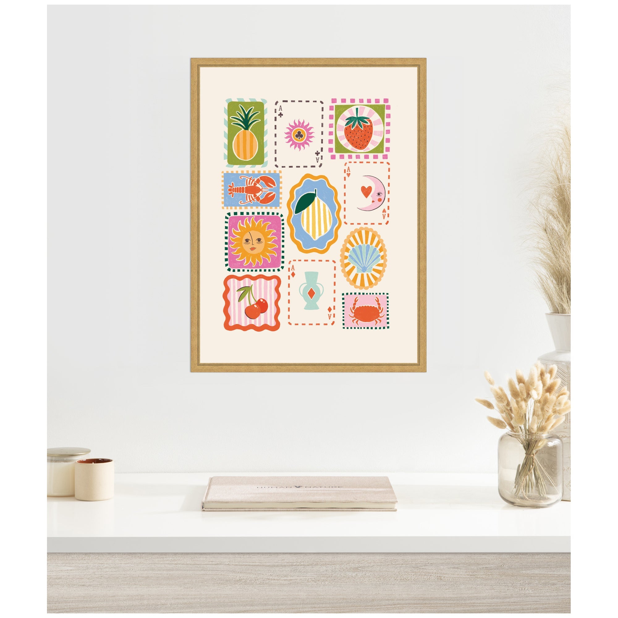 Storytelling Shores by Aislinn Simmonds Duchess Plum Framed Canvas Wall Art Print