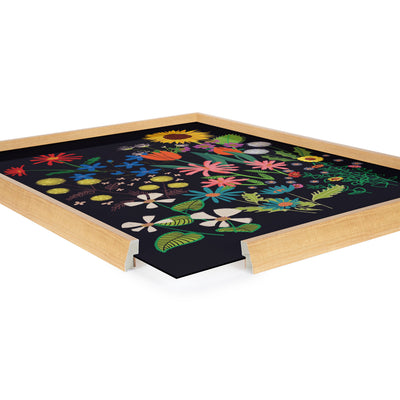 Blake Dark Flora Framed Printed Glass by Hannah Beisang by kateandlaurel - product image 3 for Resin Society
