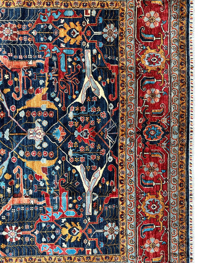 Hand-Knotted Afghani Bidjar Wool Rug – 9’x12’ – Intricate Geometric & by Rugistan - product image 9 for Resin Society