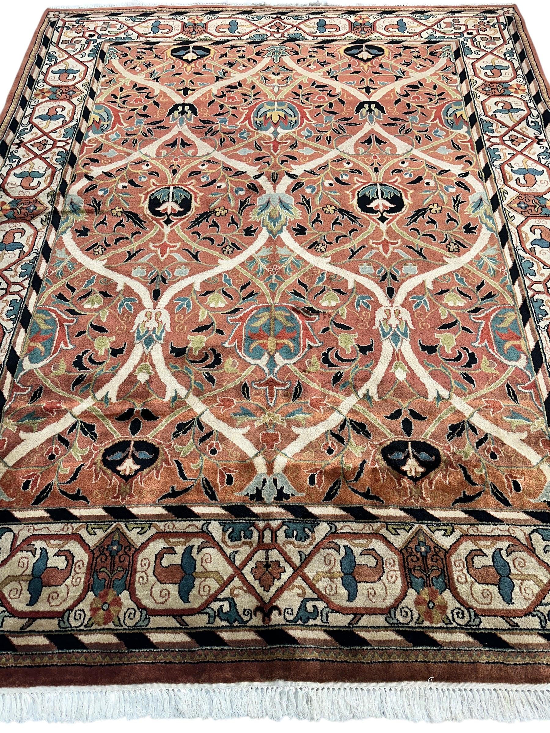 William Morris Hand-Knotted Wool Luxury Handmade Rug - 7'10" x 9'10" by Rugistan - product image 2 for Resin Society