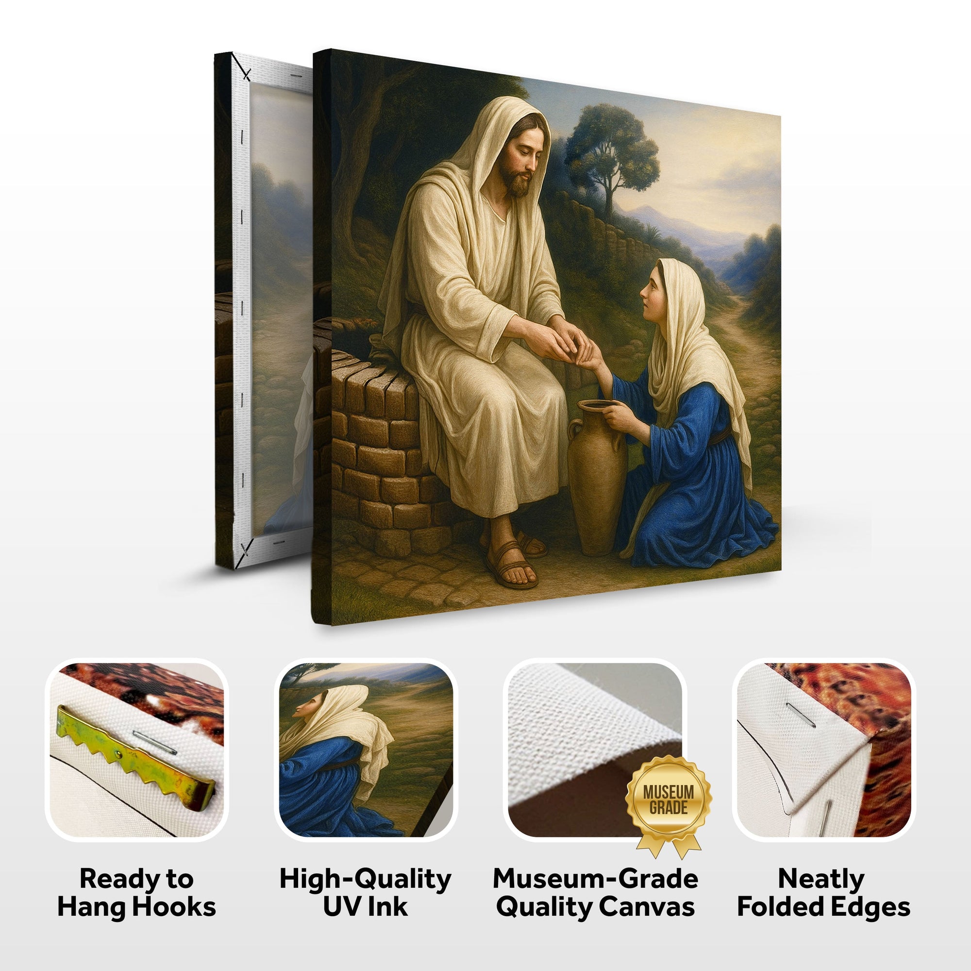 Samaritan at the Well Faith Wall Art by Tailored Canvases - product image 8 for Resin Society