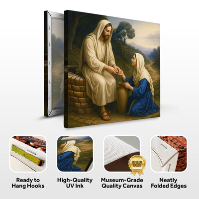Samaritan at the Well Faith Wall Art by Tailored Canvases - product image 8 for Resin Society
