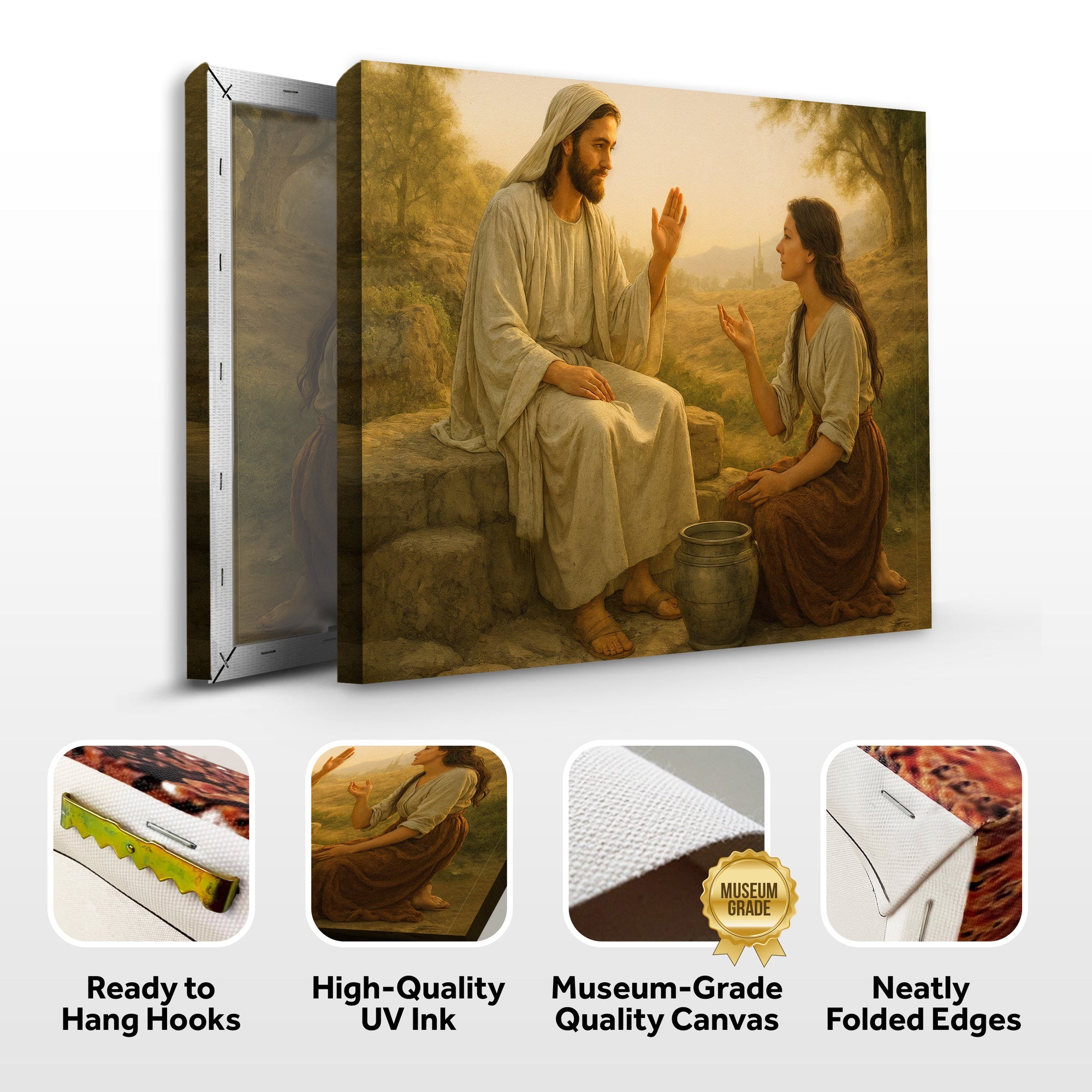 Samaritan at the Well Faith Wall Art II by Tailored Canvases - product image 8 for Resin Society