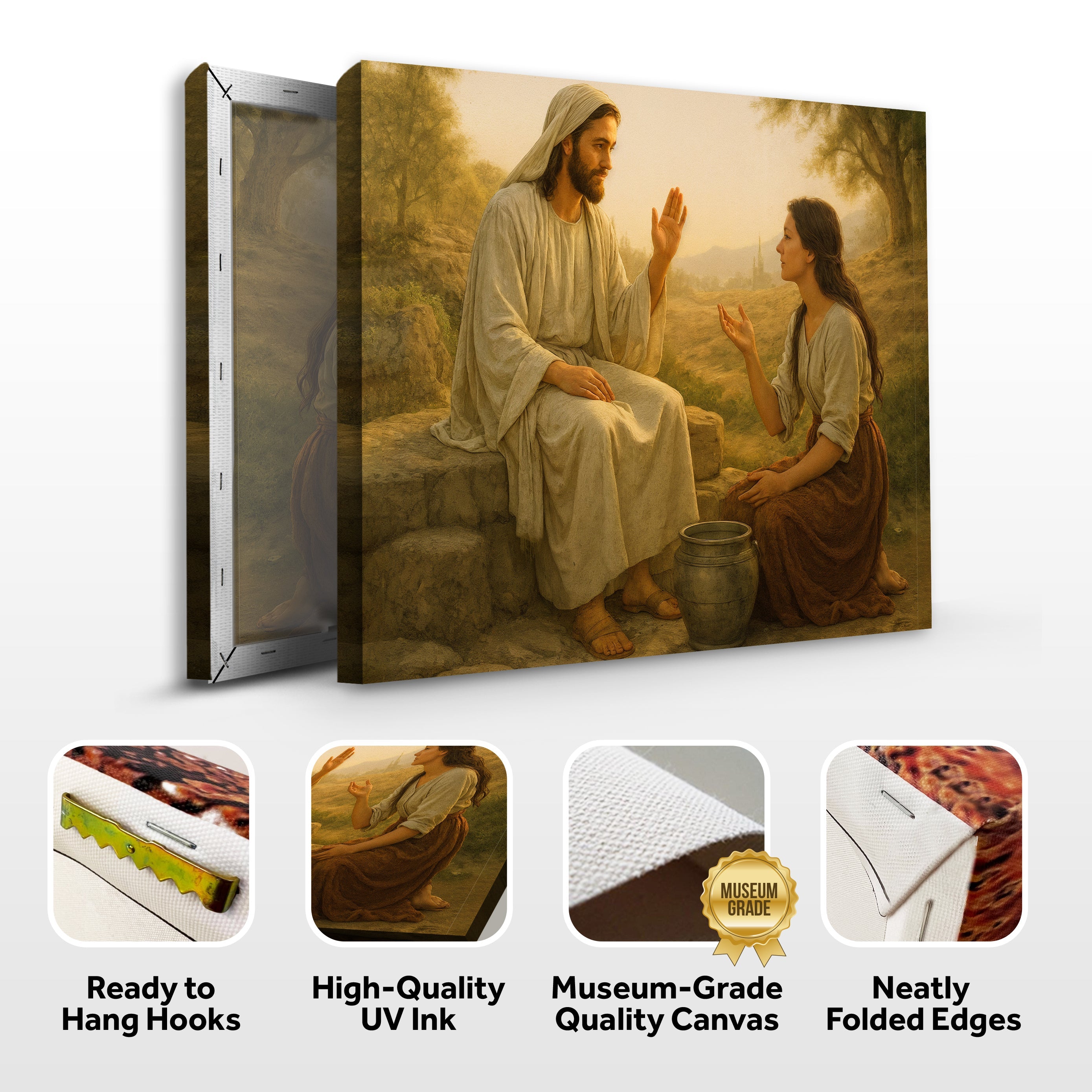 Samaritan at the Well Faith Wall Art II by Tailored Canvases - product image 8 for Resin Society