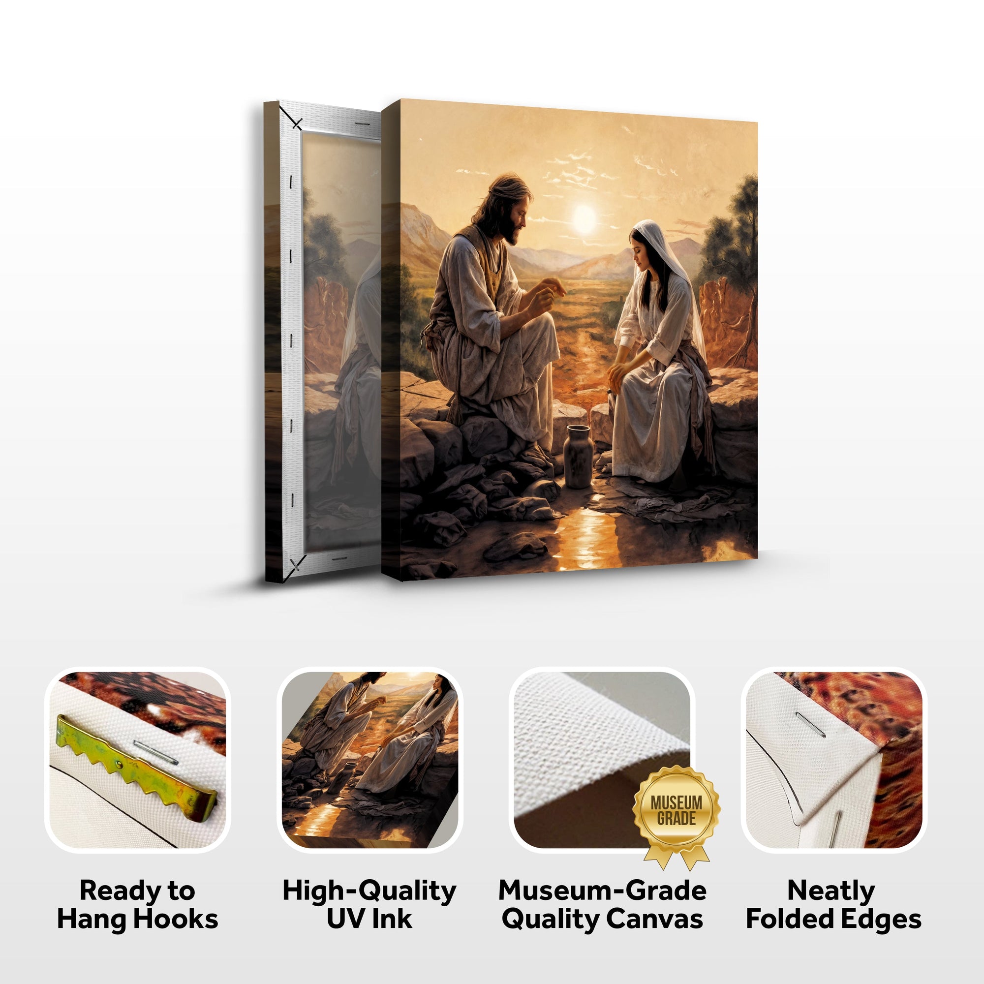 Samaritan at the Well Faith Wall Art III by Tailored Canvases - product image 8 for Resin Society