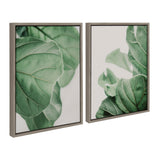 Sylvie Plant Study 6 and Plant Study 7 Framed Canvas Set by Alicia Abla by kateandlaurel - product image 14 for Resin Society