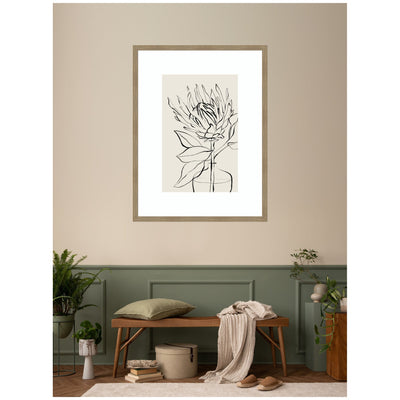 SB Protea Sketch No.
1 by Sara Berrenson Framed Wall Art Print