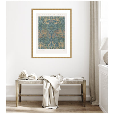 Framed Art Poster William Morris Peacock and Dragon 1878 by The Art Institute of Chicago