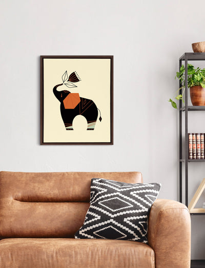Sylvie Modern Elephant Framed Canvas by kateandlaurel - product image 7 for Resin Society