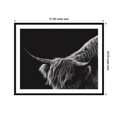 Scottish Highland No.
6 by Crystal Lynn Collins Framed Wall Art Print