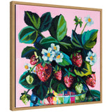 Sylvie Disco Berries framed canvas art featuring colorful still life berries artwork in a modern lightweight frame.