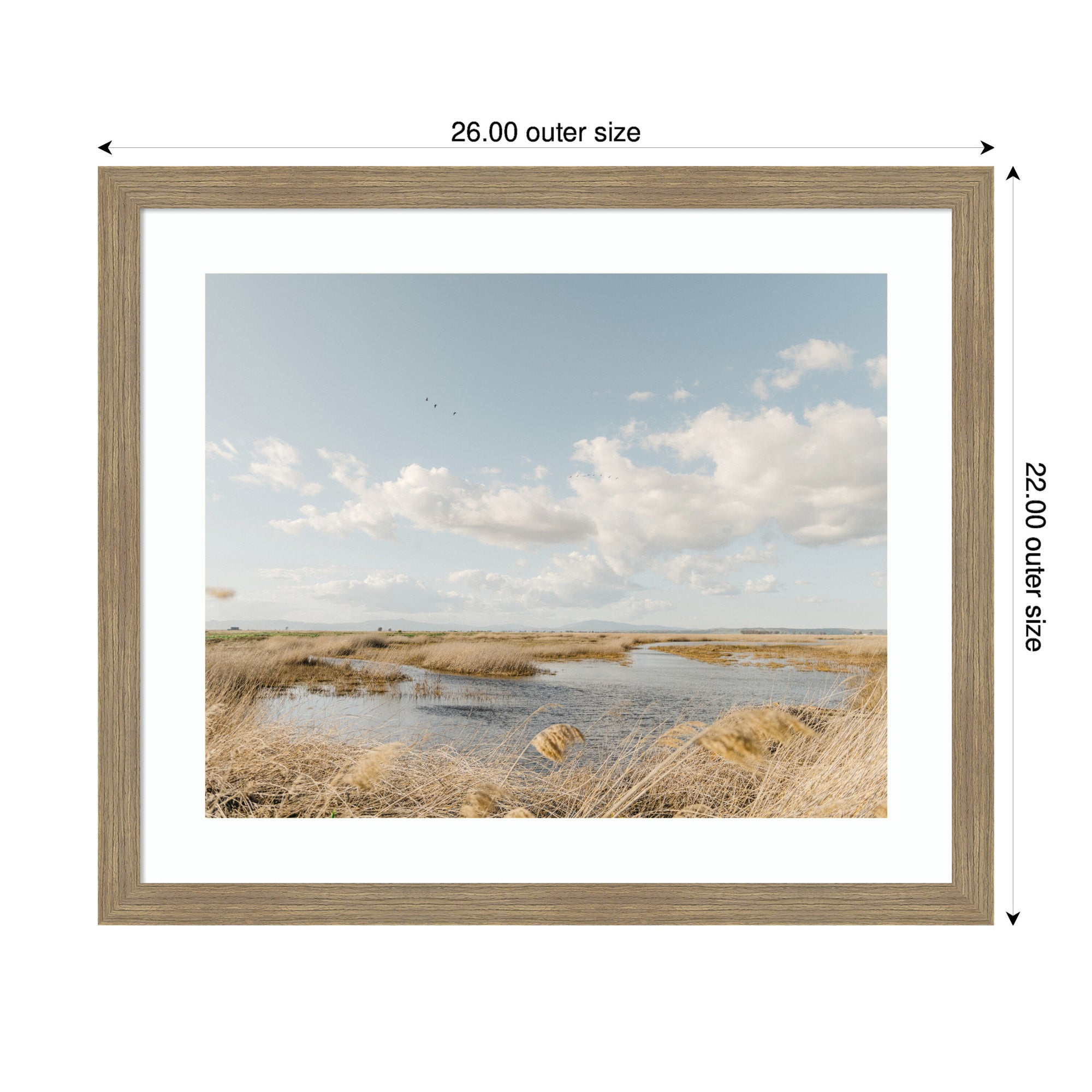 Framed Art Marshland by Crystal Lynn Collins