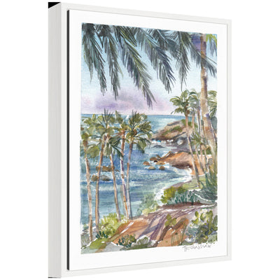 Sylvie Laguna Beach California Scene Framed Canvas by Patricia Shaw